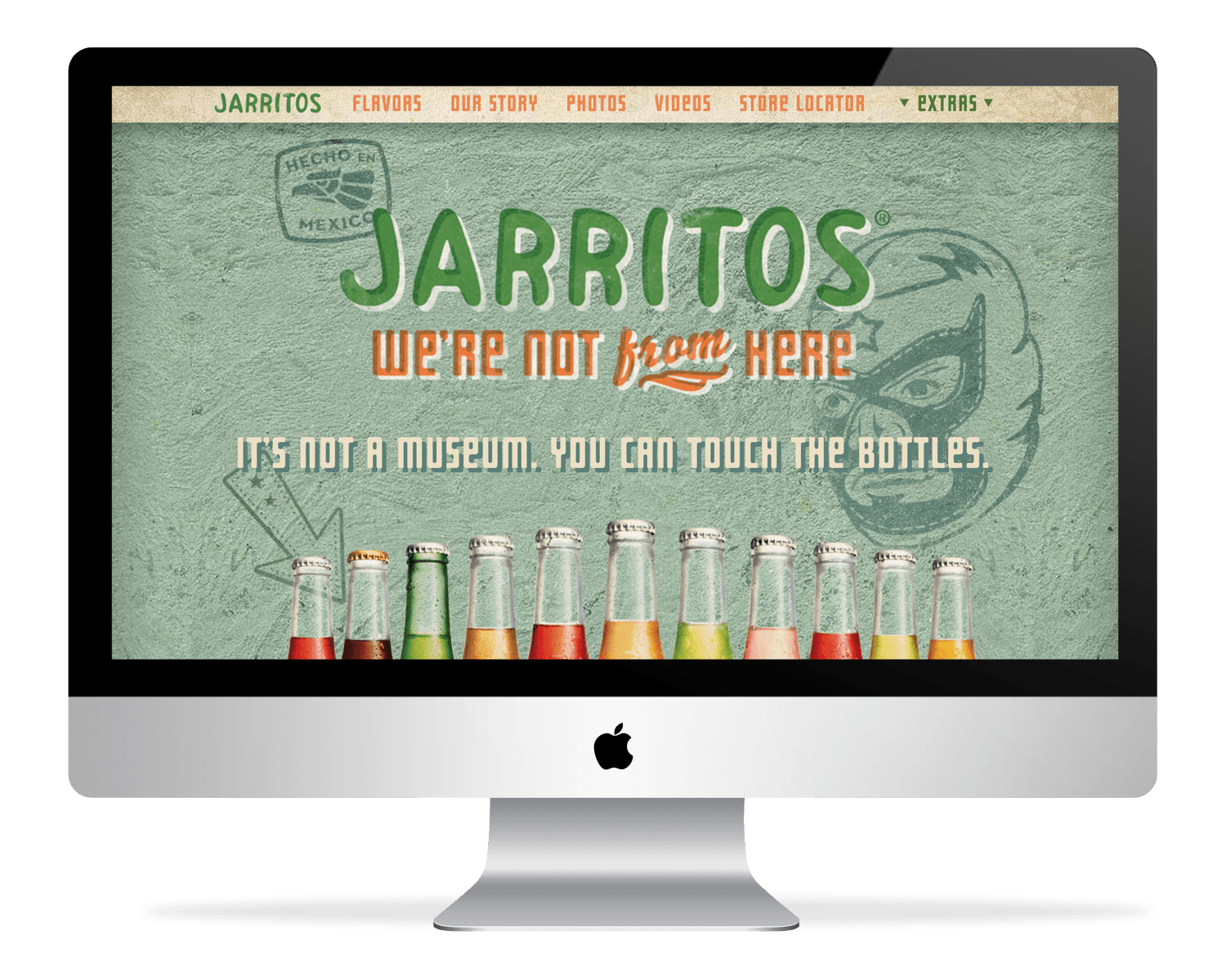 Screenshot of Jarritos.com on large screen