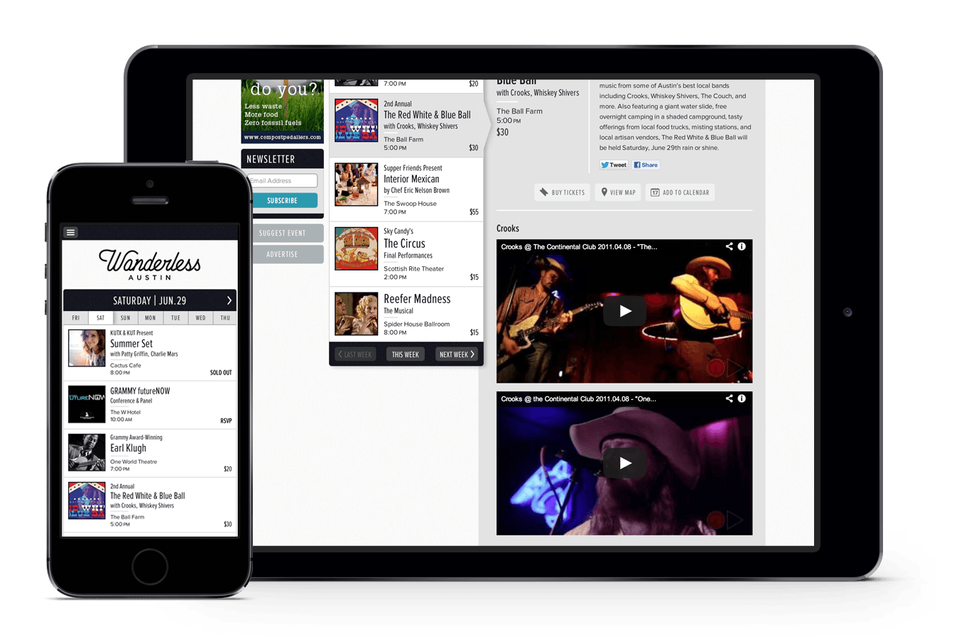 Screenshot of Wanderless on mobile devices